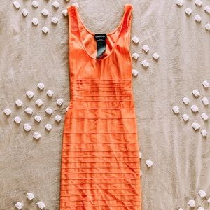 Bebe Ribbed Bodycon Dress